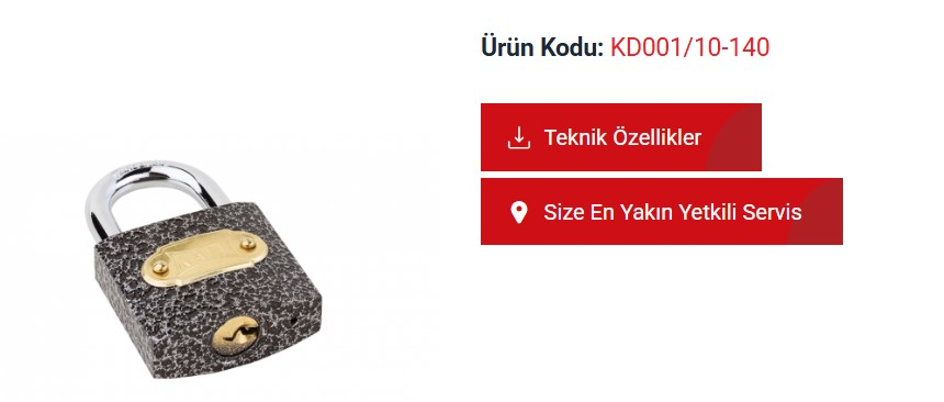 ASMA KILIT 40 MM GRI DOKUM KALE KILIT